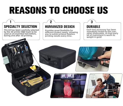 3D Printer Tools Kit with Tool Organizer Bag