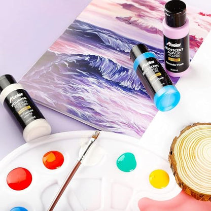 Iridescent Acrylic Paint Set (36 Fl Oz)