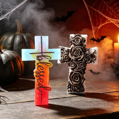 2Pack Halloween Silicone Cross Mold (2 Count)