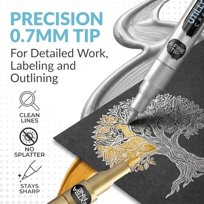 Gold and Silver Paint Pens (8 Count)