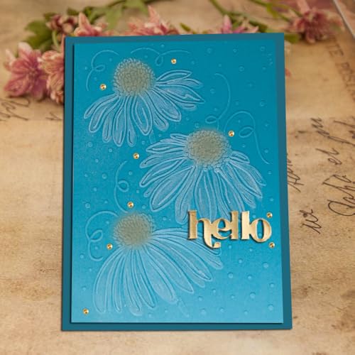 6Pcs Plastic Embossing Folders for Card Making Embossing Machine Template Mold Paper Card Embossing Stencil Flower Leaf Embossing Folder for Scrapbook Photo Album DIY Craft Decoration