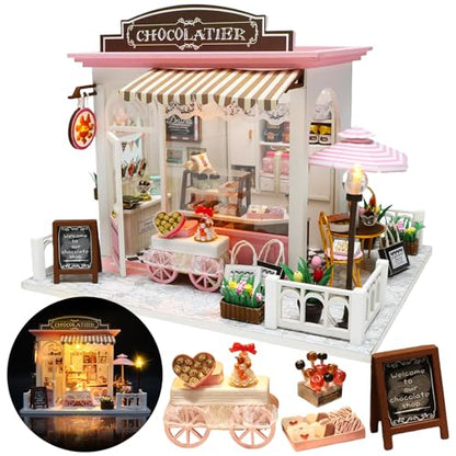 DIY Miniature House Kit Dollhouse Kit for Adults to Build Mini Shop
