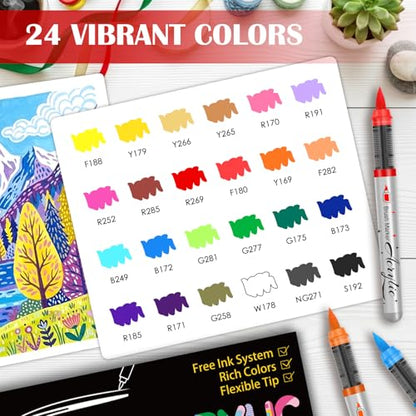 Paint Markers Acrylic Paint Pens (24 Count)