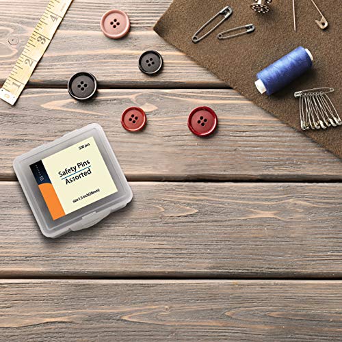 1.5Inch 38mm Safety Pins Bulk (500 Count)