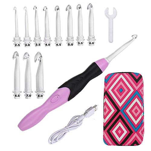 Lighted Crochet Hook Set (11 Count)