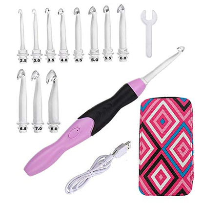 Lighted Crochet Hook Set (11 Count)