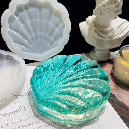 Seashell Box Resin Molds with Lid