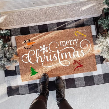 Christmas Stencils for Door Mats 23.6" Christmas Doormat Stencils (11 Count)
