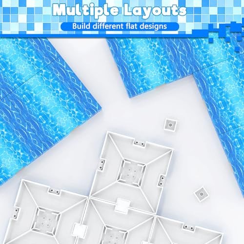4PCS 4" x 4" Magnetic Building Block Base Plates for Kids