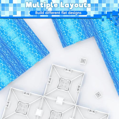 4PCS 4" x 4" Magnetic Building Block Base Plates for Kids
