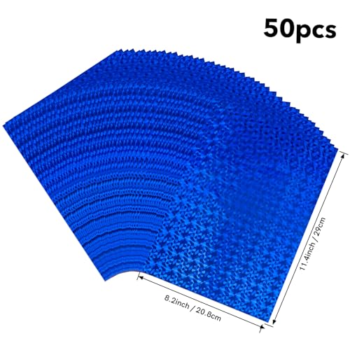 50 Sheets Blue Gemstone Toner Reactive Foil (50 Count)