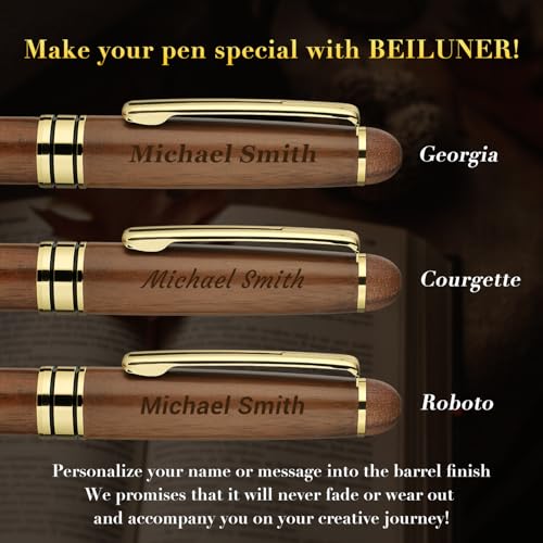Luxury Personalized Wood Ballpoint Pen Writing Set