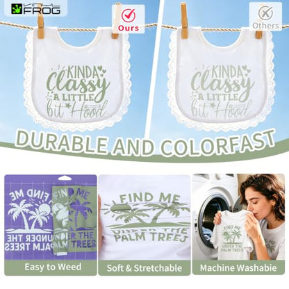 Sage Green Heat Transfer Vinyl Roll 12" x5ft Matte HTV Vinyl