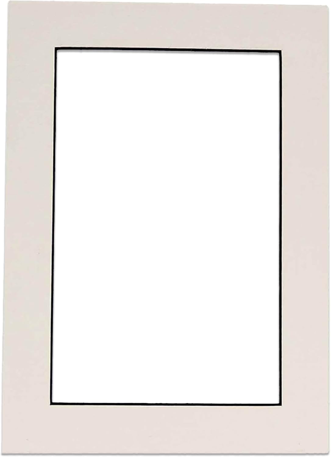 Pack of 25 Acid Free 11x14 Mats Bevel Cut for 8.5x11 Photos - White with Black Core Precut Matboards With Backing Boards and Clear Photo Mat Bags For Pictures, Photos, Framing - 4-ply Thickness