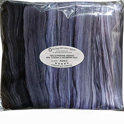 Merino Silk Luxe Tonal Designer Blend. Superfine Merino