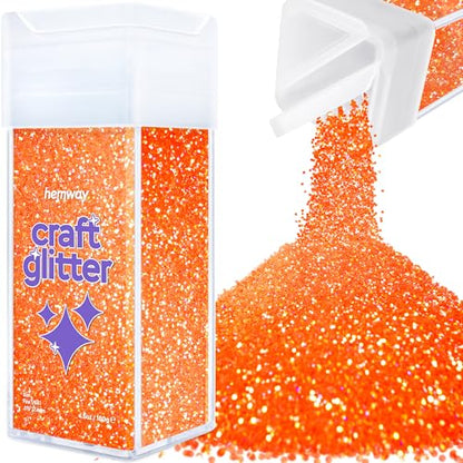 Craft Glitter Shaker Fluorescent Peach 130g Fine (3.8 Ounce)