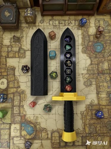 Sword Dagger Dice Holder Box Dice Tower Dungeons and Dragons RPG Tabletop Roleplaying Game Jail DND