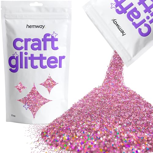 Craft Glitter Pink Holographic 100g Fine Glitter (3.5 Ounce)
