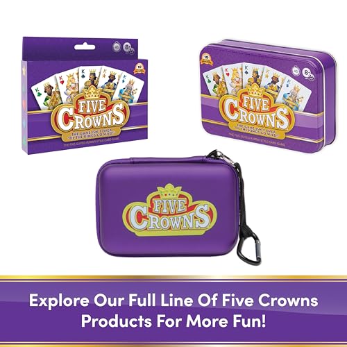 Five Crowns Travel Case Rummy Style Card Game for Kids