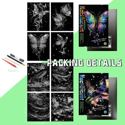 Glow in The Dark Scratch Art for Adults