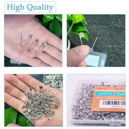 1000PCS Safety Pins (1000 Count)