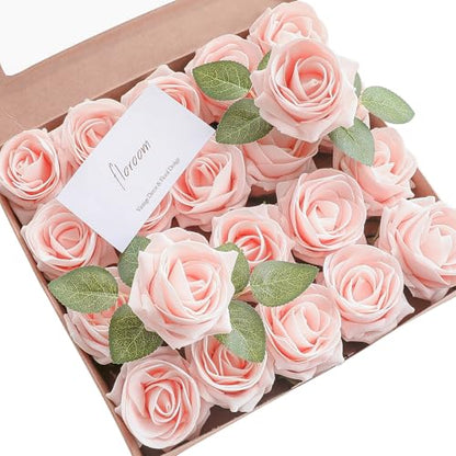 Artificial Flowers 20pcs Real Looking Blush High (20 Count)