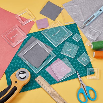 16 Sizes Square Quilting Template (16 Count)