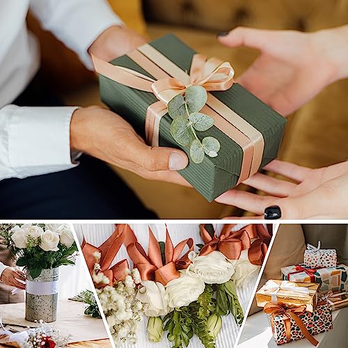 5 8" x 100 Yards Yellow Satin Ribbon Crafts Gift Wrapping (300 Foot)