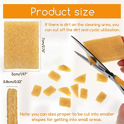 12 Pieces Glue Residue Pick up Eraser Rubber Cement Eraser Cleaning Rubber for Removing Adhesive and Residues from Paper Plastic and More (12 Count)