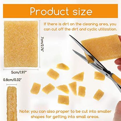 12 Pieces Glue Residue Pick up Eraser Rubber Cement Eraser Cleaning Rubber for Removing Adhesive and Residues from Paper Plastic and More (12 Count)