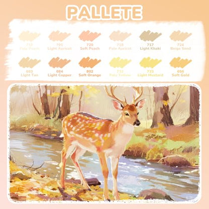 12 Skin Tone Acrylic Paint Markers (12 Count)