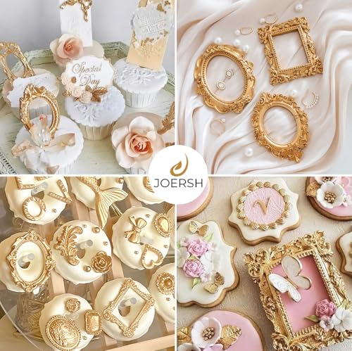 Baroque Frame Silicone Fondant Mold (4 Count)