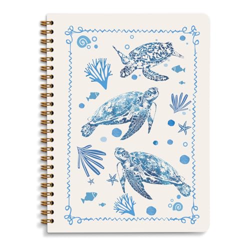 Cute Turtle Notebook Journal Blue Sea Turtle Gifts for Women Turtles Lovers