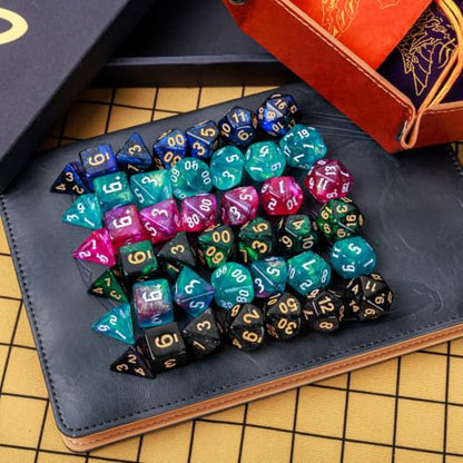 DND Dice Set 35 Pcs Polyhedral Dungeons and Dragons Rolling Dice Set (49 Count)