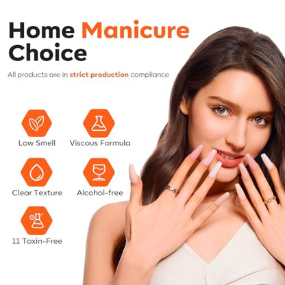 50g Clear Solid Builder Gel for Nails Poly Nail Gel Extension