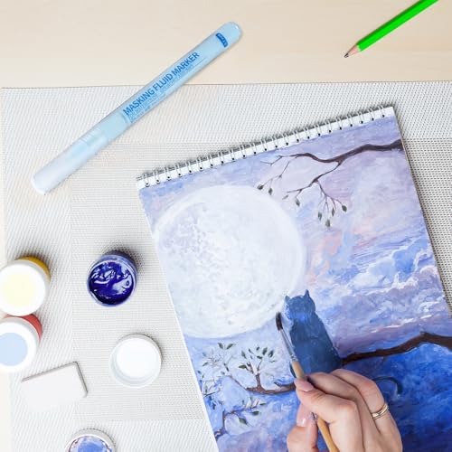 2 Pcs Masking Fluid Pen for Watercolor Painting (2 Count)