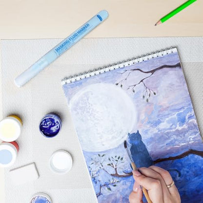 2 Pcs Masking Fluid Pen for Watercolor Painting (2 Count)