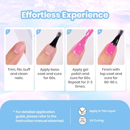 Beetles 20 Colors Gel Nail Polish Set with Base Glossy and Matte Top Coat