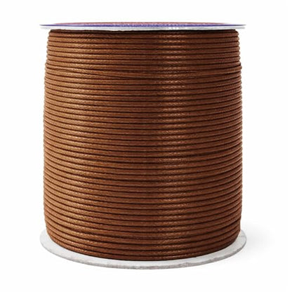 1.5mm Russet Brown Waxed Cord (327 Foot)