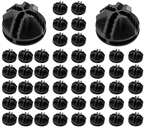 Wire Cube Plastic Connector 50Pcs Wire Grid Cube Organizer Connector for Modular Closet Storage Organizer and Wire Shelving