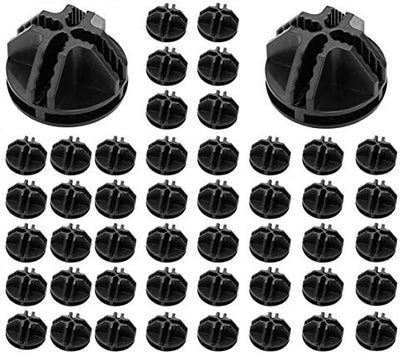 Wire Cube Plastic Connector 50Pcs Wire Grid Cube Organizer Connector for Modular Closet Storage Organizer and Wire Shelving