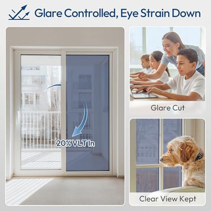 One Way Window Privacy Film Tint with 3 Tools for Home