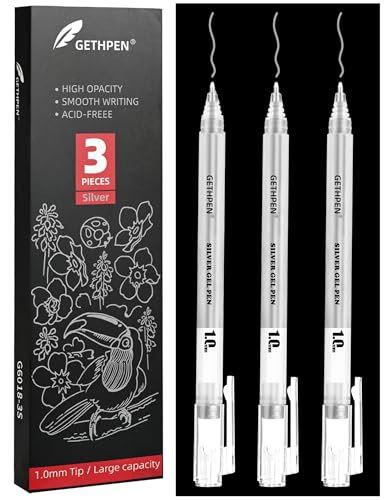 Silver Gel Pens (3 Count)