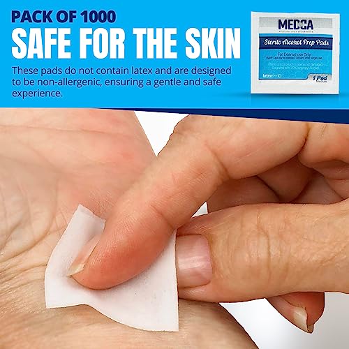 Alcohol Prep Pads (1000 Count)