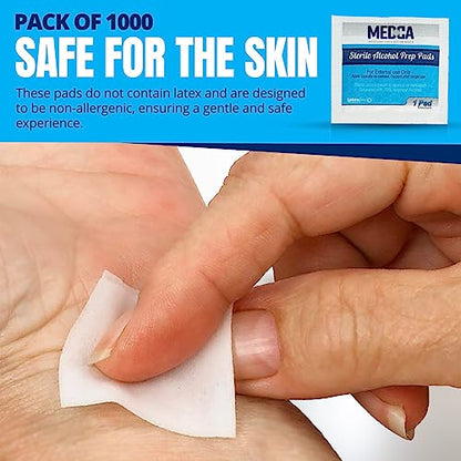 Alcohol Prep Pads (1000 Count)