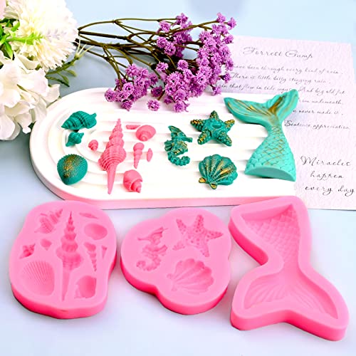 Mermaid Theme Silicone Fondant Mold