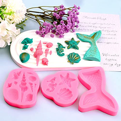 Mermaid Theme Silicone Fondant Mold