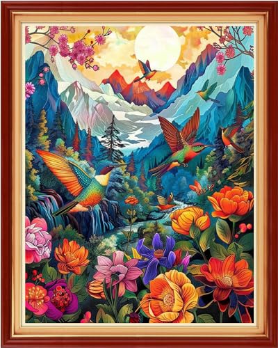 Stamped Cross Stitch Kits Full Range of Embroidery Patterns Starter Kits for Beginners Adult DIY Cross Stitches Needlepoint Kits 11CT