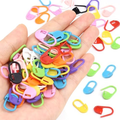 150pcs Assorted Colors Crochet Stitch Markers for Crocheting (150 Count)