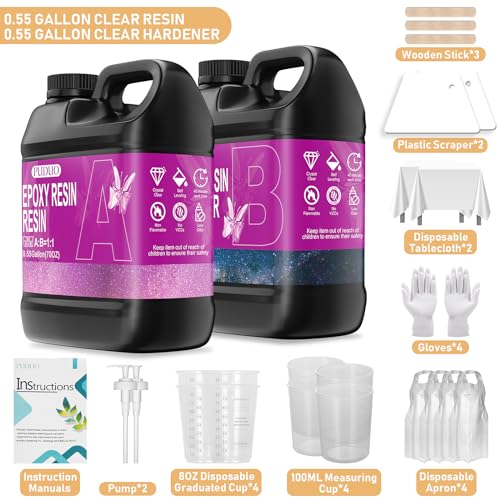 Epoxy Resin Kit 1.1Gallon (140.8 Fl Oz)